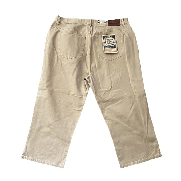 Lauren Ralph Lauren Jeans Co NWT Khaki Chino Mid Calf Summer Classic Pants 14W - Picture 6 of 11